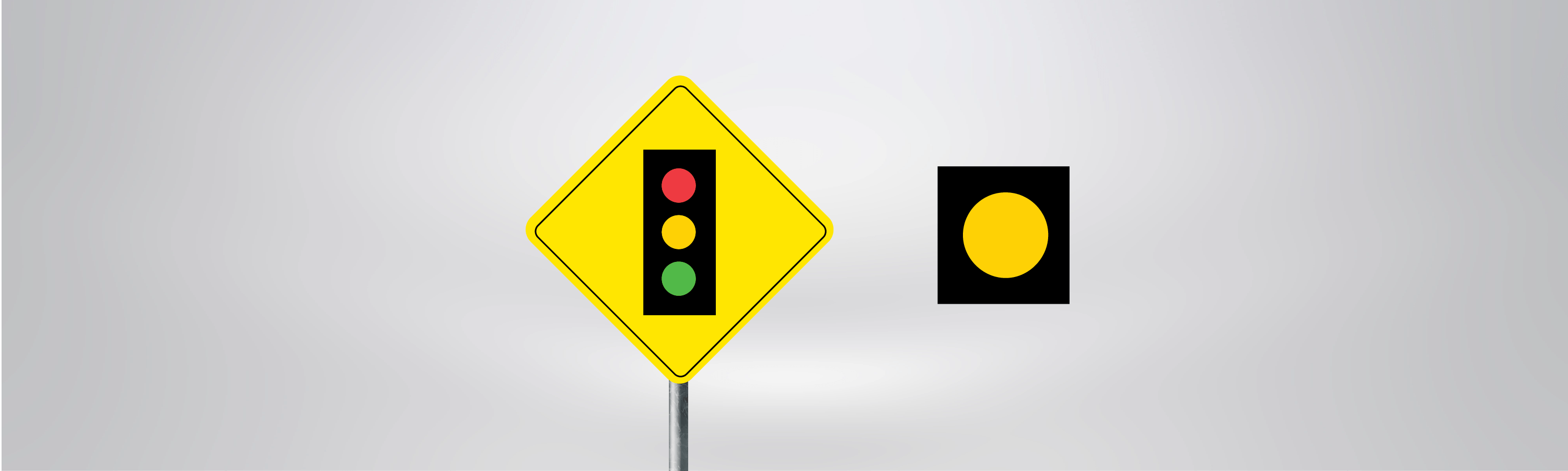 Traffic Signs - What does this road sign along with a flashing yellow signal indicate?